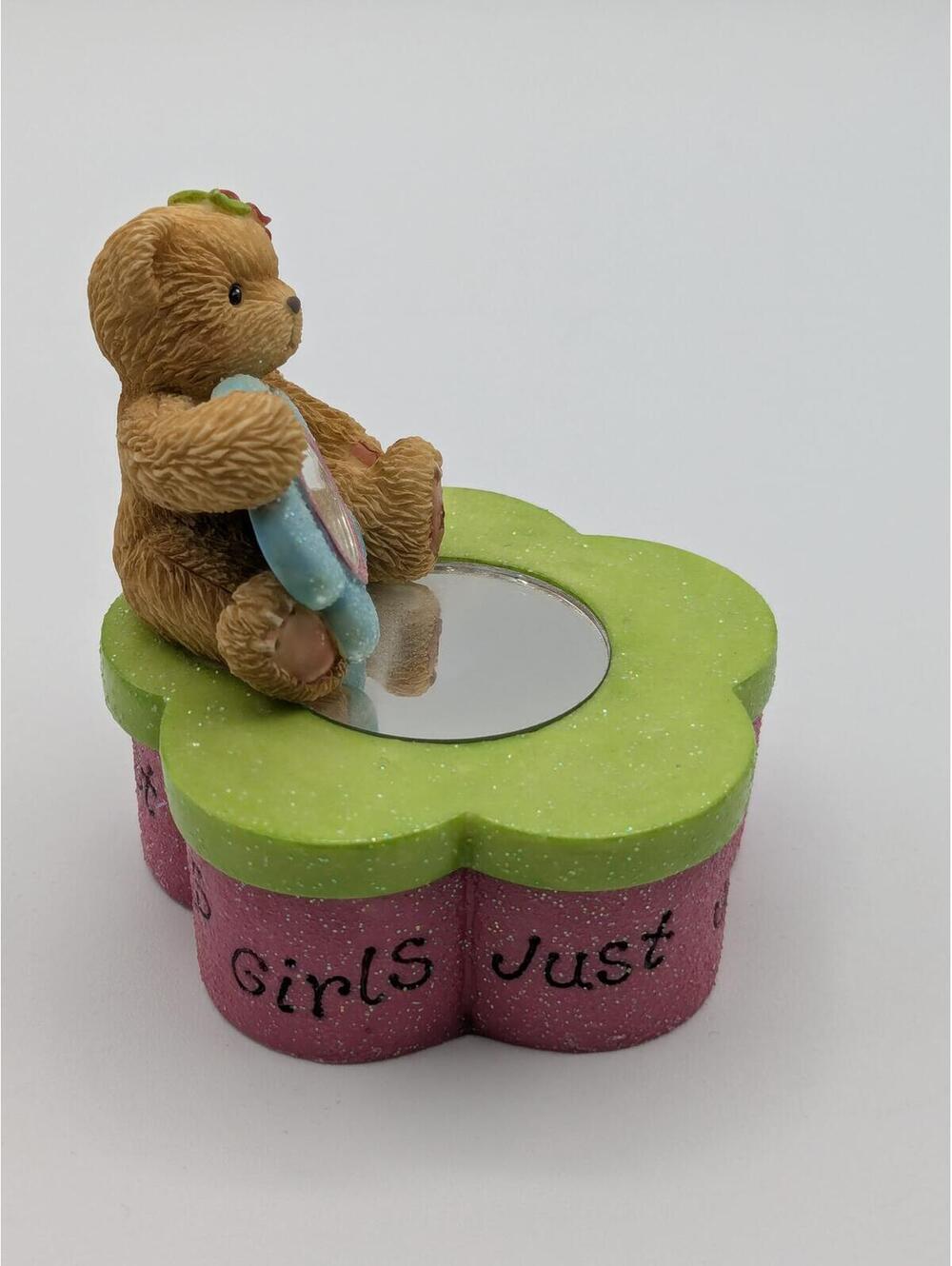 Cherished Teddies Just Us Girls (846090) 2001, Covered Trinket Box - Picture 2 of 7